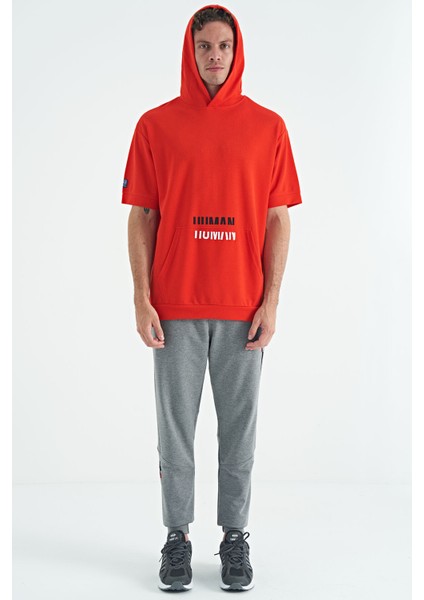 Fiesta Kanguru Cepli Yazı Nakışlı Kapüşonlu Erkek T-Shirt - 88195 fiyatları