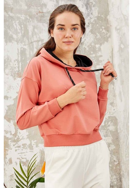 Tommy Life Klasik Kapüşonlu Kadın Sweatshirt