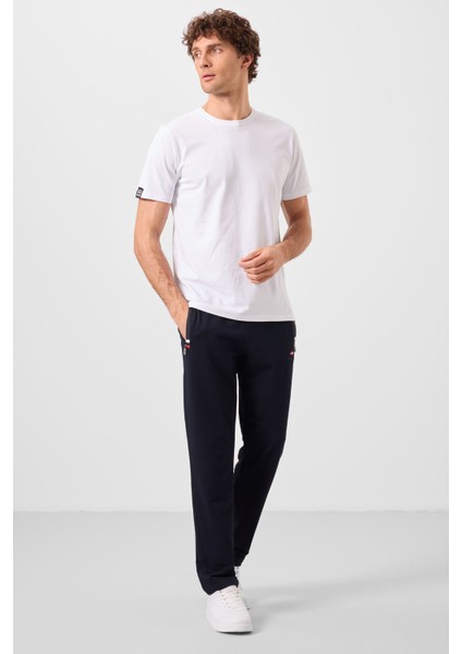 Lacivert Fermuar Cepli Dar Kalıp Klasik Paça Erkek Eşofman Alt - 84649 fiyatları