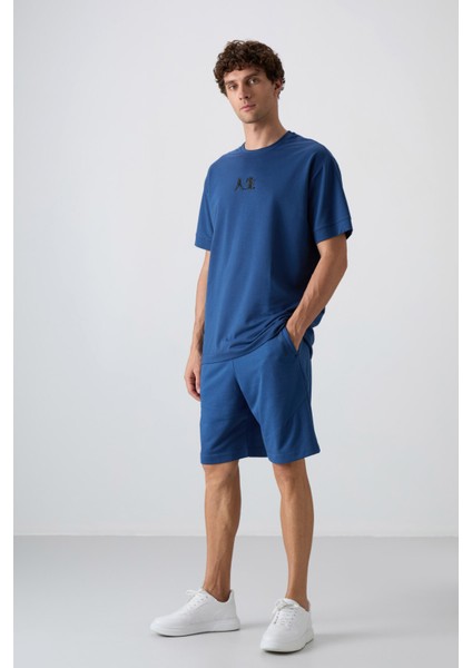 Parlament Pamuklu Kalın Yumuşak Dokulu Oversize Fit Baskılı Erkek T-Shirt - 88342 modelleri