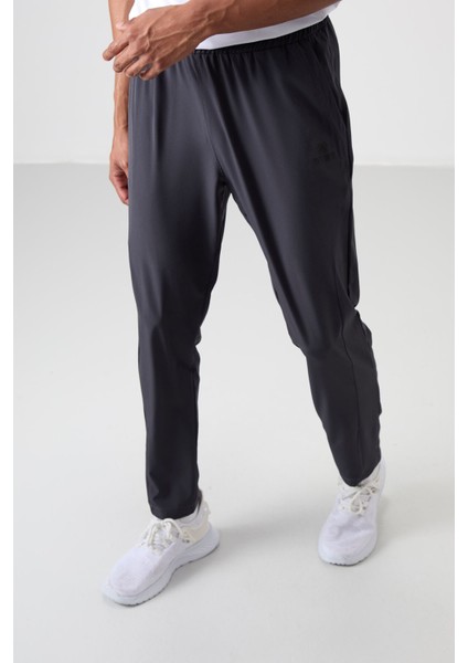 Antrasit Polyester Ince Yumuşak Comfort Fit Erkek Eşofman Alt - 82119 indirimleri