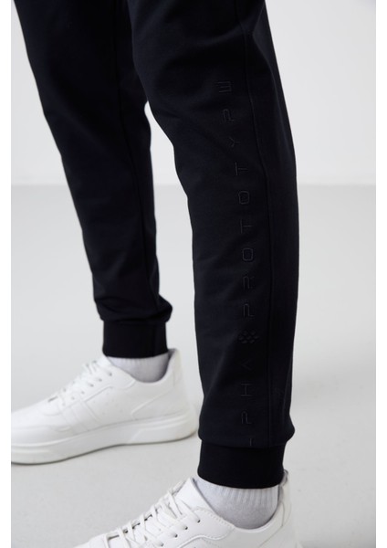 Tommy Life Lacivert Pamuk Yumuşak Dokulu Standart Fit Nakışlı Erkek Eşofman Alt - 82133 indirimleri