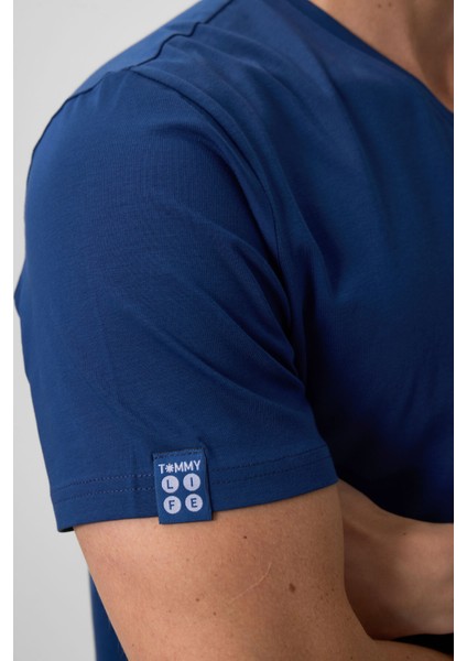 Parlament Basic Kısa Kol Standart Kalıp V Yaka Erkek T-Shirt - 87912 modelleri