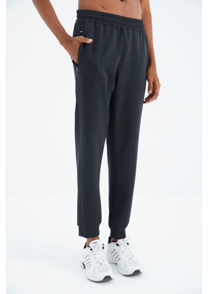 İndigo Baskı Detaylı Bağcıklı Rahat Kalıp Erkek Eşofman Alt - 84991 modelleri