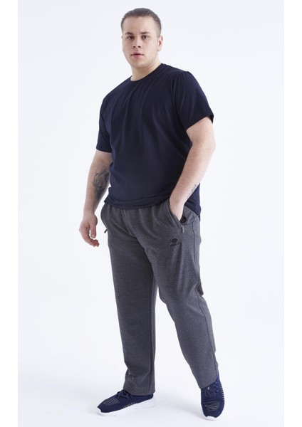 Lacivert Basic Kısa Kol O Yaka Büyük Beden Erkek T-Shirt - 88072 fiyatları