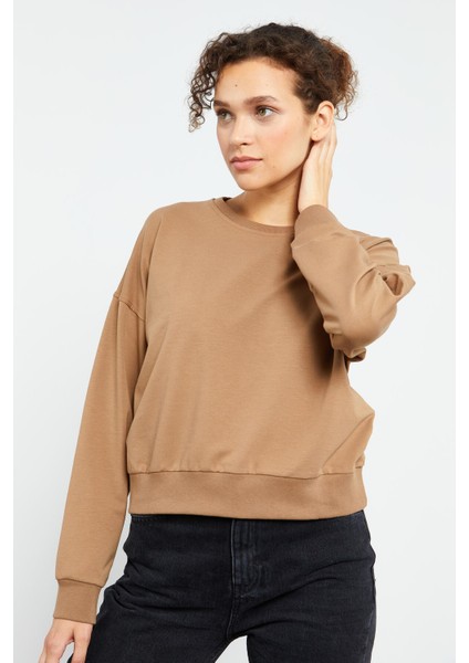 Toprak Basic Rahat Form O Yaka Kadın Sweatshirt - 97114