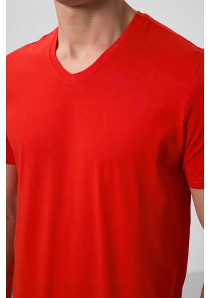 Fiesta Basic Kısa Kol Standart Kalıp V Yaka Erkek T-Shirt - 87912 modelleri