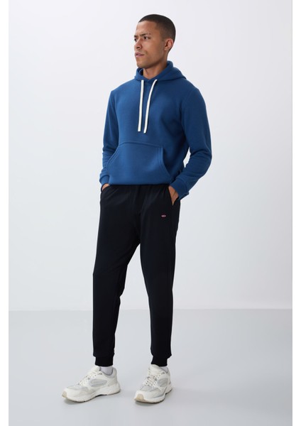 Lacivert Klasik Cepli Standart Kalıp Manşetli Erkek Eşofman Alt - 84652 fiyatları