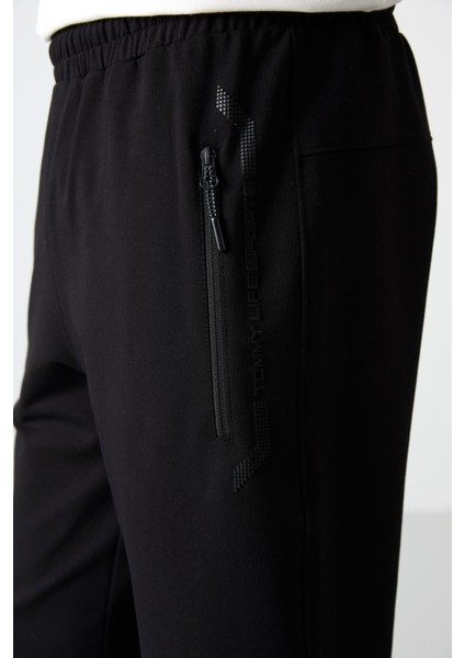 Siyah Fermuar Cepli Standart Kalıp Klasik Paça Erkek Kapri - 83091 indirimleri