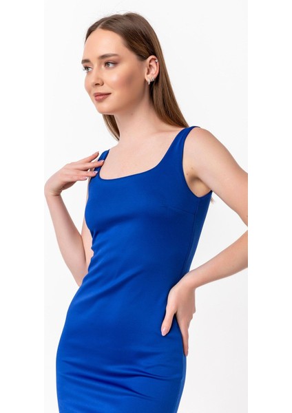 Kare Yaka Elbise 15L4246-L