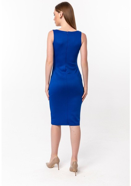 Kare Yaka Elbise 15L4246-L