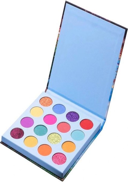 Fun Magical Fair 16'lı Far Paleti 712 Rainbow Eyeshadow Palette Canlı Renkler
