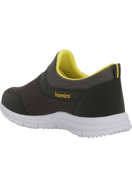Bağcıksız Çocuk Triko Spor Ayakkabı-Haki Sarı modelleri