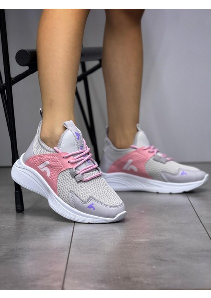 Bağcıklı Unisex Çocuk Spor Ayakkabısı-Buz-Şeker Pembe fiyatları