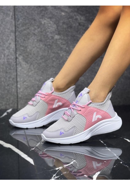 Bağcıklı Unisex Çocuk Spor Ayakkabısı-Buz-Şeker Pembe fırsatları