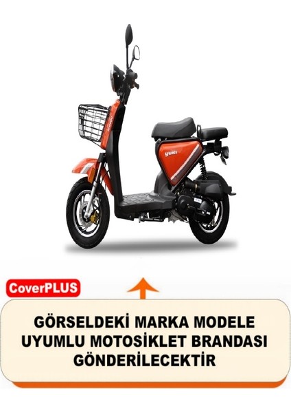 Reflektörlü Siyah Turuncu Dikişli Yuki QM50QT-6E Snoopy Pro Branda Motosiket Brandası Motor Örtüsü Çadır Su Geçirmez Motosiklet Kılıfı Motor Brandası fiyatları
