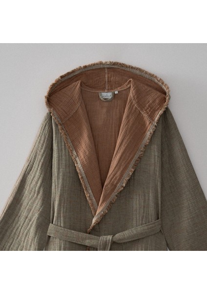 Muna Erkek Bornoz %100 Organik Pamuk Inject Yeşil-Terra fiyatları