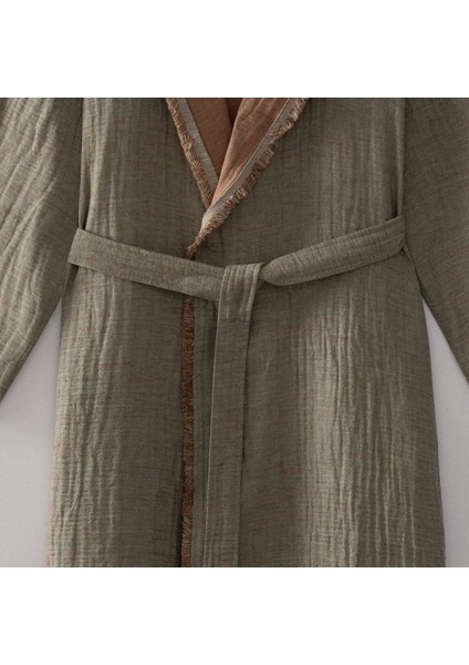 Muna Erkek Bornoz %100 Organik Pamuk Inject Yeşil-Terra modelleri