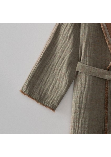 Muna Erkek Bornoz %100 Organik Pamuk Inject Yeşil-Terra fırsatları