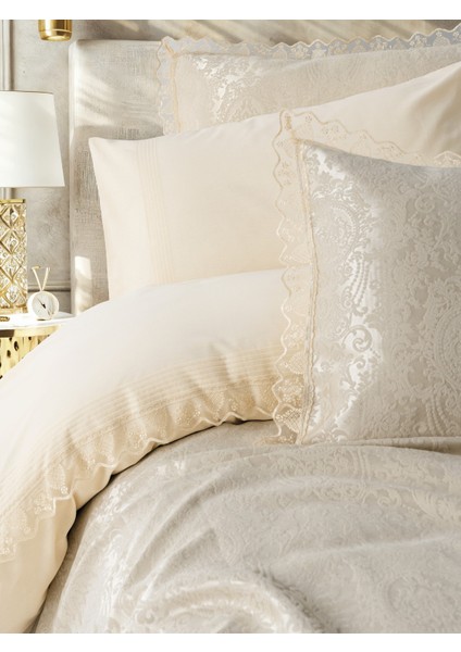 Chi Chi Çift Kişilik Pikeli Nevresim Takımı Velora Cappuccino fiyatları