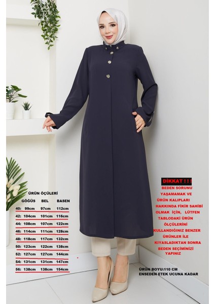 Yazlık Kadın Tesettür Yarım Pardesü Ferace Kap Giyçık 4915K fiyatları