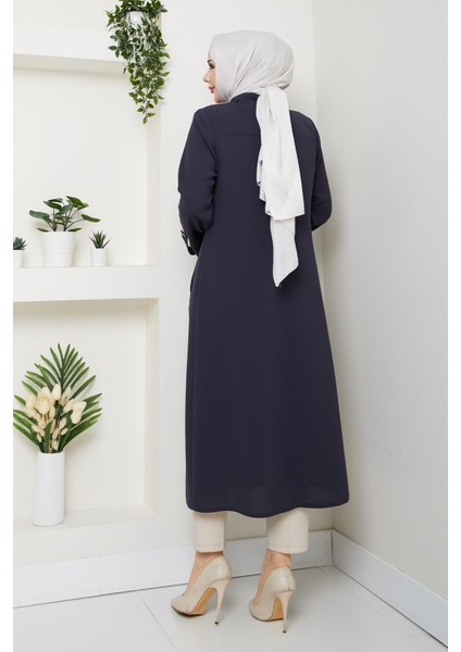 Yazlık Kadın Tesettür Yarım Pardesü Ferace Kap Giyçık 4915K indirimleri
