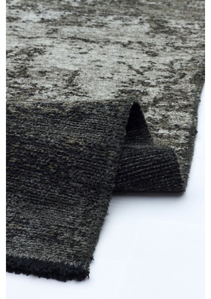 Swenson Modern Gri Pamuk Dikdörtgen Modern Desenli Akrilik Hav Vermeyen Leke Tutmayan Kolay Temizlenen Yumuşak Makine Salon Yolluk Mutfak Halı