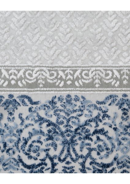 Geometrik Mavi Akrilik Dikdörtgen Modern Desenli Akrilik Hav Vermeyen Leke Tutmayan Kolay Temizlenen Yumuşak Makine Salon Yolluk Mutfak Halı fırsatları