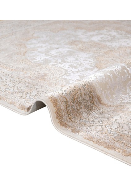 Klasik Krem Viskon Dikdörtgen Modern Desenli Akrilik Hav Vermeyen Leke Tutmayan Kolay Temizlenen Yumuşak Makine Salon Yolluk Mutfak Halı modelleri