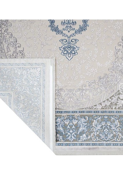 Klasik Mavi Akrilik Dikdörtgen Modern Desenli Akrilik Hav Vermeyen Leke Tutmayan Kolay Temizlenen Yumuşak Makine Salon Yolluk Mutfak Halı modelleri