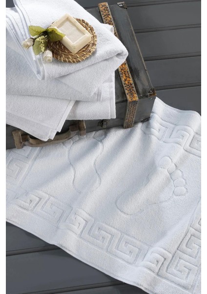 4'lü Ayak Izli Banyo Paspas Pamuklu Ayak Havlusu fiyatları