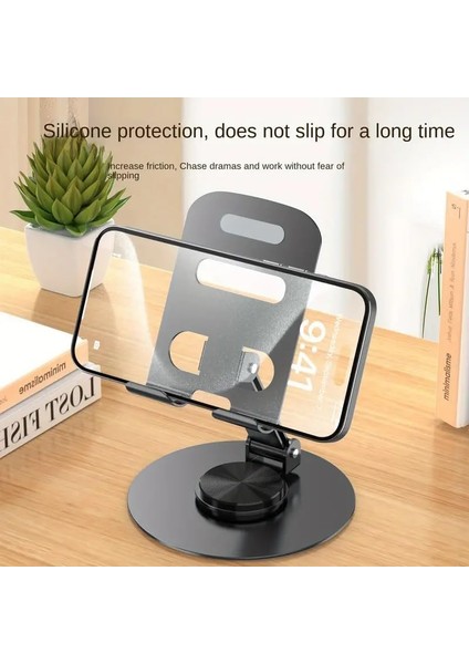Ld 12 360 Derece Dönebilen Metal, Katlanabilir, Alaşımlı 3 Noktadan Ayarlanabilen Tam Bir - Performans Ürünü Telefon Tutucu ve Telefon Standı (Füme Gri) fiyatları