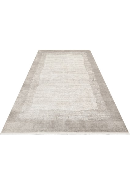 Orinoco Modern Bej Polyester Dikdörtgen Modern Desenli Akrilik Hav Vermeyen Leke Tutmayan Kolay Temizlenen Yumuşak Makine Salon Yolluk Mutfak Halı