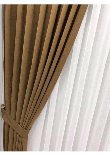 Deniz Pileli Fon Perde - Deve Tüyü VR10 60 x 260