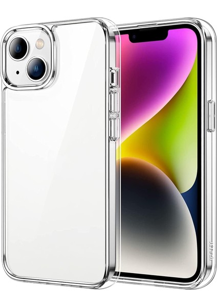 Aksesuar iPhone 14 Şeffaf Kılıf 14 (6.1') Şeffaf Silikon Kılıf Transparent iPhone 14 Kılıfı Şeffaf