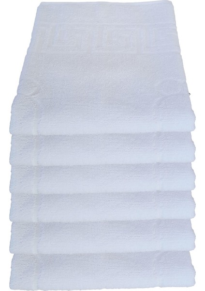 6'lı Ayak Izli Banyo Paspas Pamuklu Ayak Havlusu 50 x 70 cm