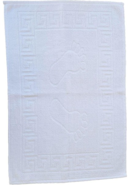 6'lı Ayak Izli Banyo Paspas Pamuklu Ayak Havlusu 50 x 70 cm