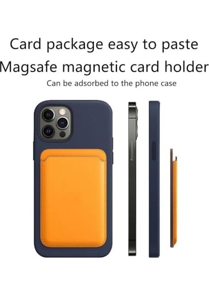 Magsafe Cüzdan Kartlık Deri Güçlendirilmiş Mıktanıs,iphone 16/15/14/13/12 ile Uyumlu modelleri