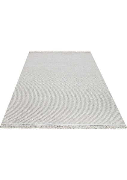 Ecesk Çizgili Gri Mikrofiber Dikdörtgen Modern Desenli Akrilik Hav Vermeyen Leke Tutmayan Kolay Temizlenen Yumuşak Makine Salon Yolluk Mutfak Halı fiyatları