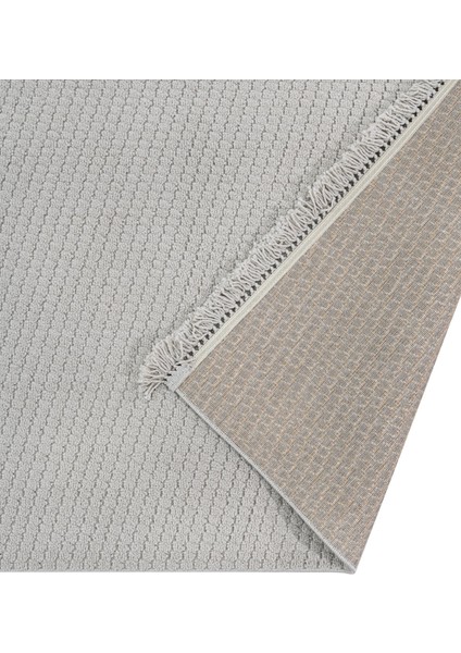 Ecesk Çizgili Gri Mikrofiber Dikdörtgen Modern Desenli Akrilik Hav Vermeyen Leke Tutmayan Kolay Temizlenen Yumuşak Makine Salon Yolluk Mutfak Halı indirimleri