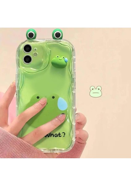 Aksesuar Iphone 11 ile Uyumlu Kulaklı Oyuncak Tasarımlı Baskılı Kamera Çevresi Korumalı Şeffaf Kılıf