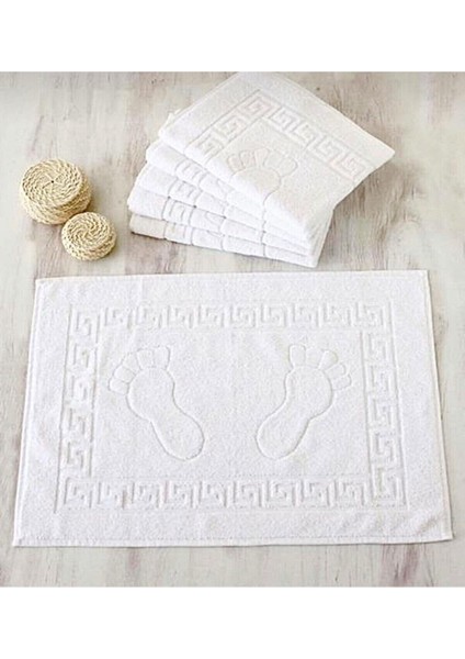 12'li Ayak Izli Banyo Paspas Pamuklu Ayak Havlusu fırsatları