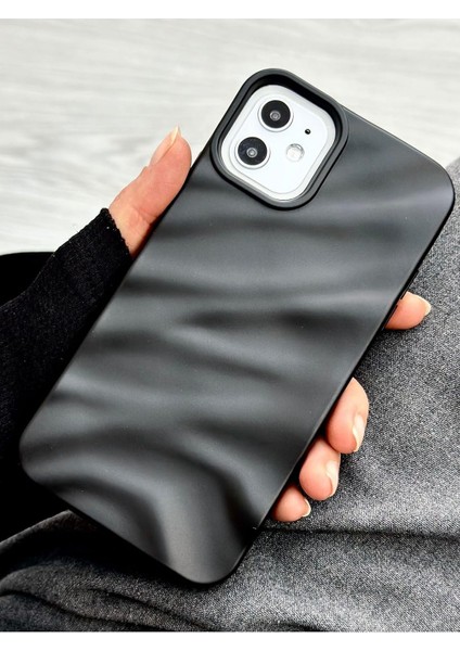 Aksesuar Iphone 11 ile Uyumlu 3D W Kabartma Mat Silikon Kılıf