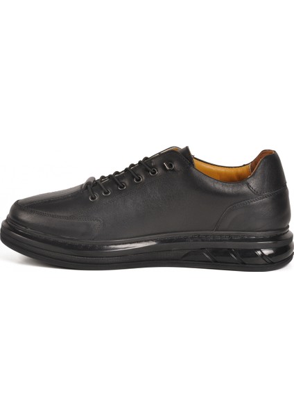 Siyah Sarı Ortopedik Jel Taban Hakiki Deri Erkek Casual Ayakkabı 820 M fiyatları