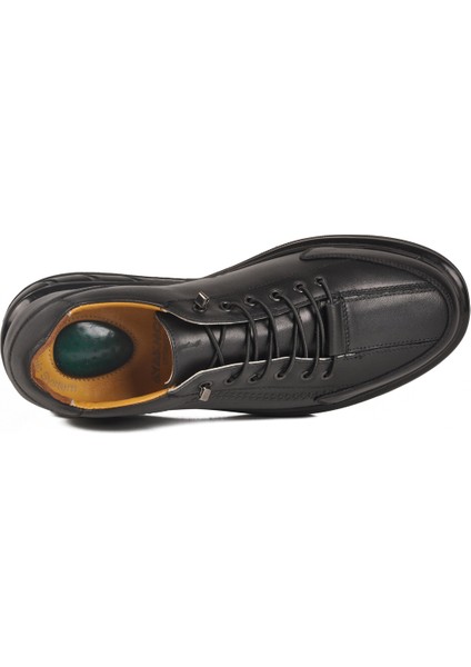 Siyah Sarı Ortopedik Jel Taban Hakiki Deri Erkek Casual Ayakkabı 820 M fırsatları