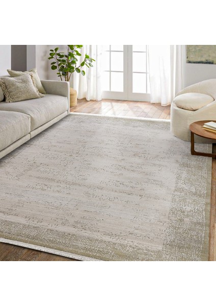 Krem Modern Etnik Desenli Pamuk Makinada Yıkanabilir Hav Toz Vermez Leke Tutmayan Kaymaz Taban Dijital Makine Baskı Salon Yolluk Mutfak Halı fiyatları