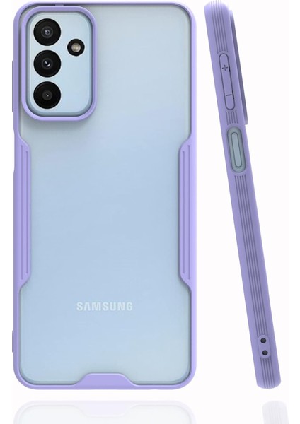 Galaxy A04S Kılıf Kamera Korumalı Arkası Mat Platin Silikon