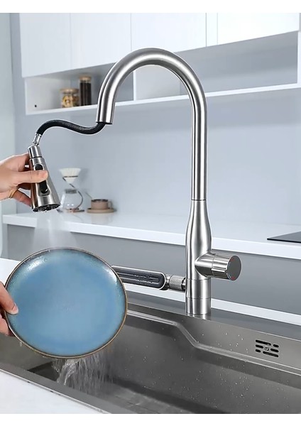 Akıllı Eviye ve Spiralli Batarya Seti SS304 75X45X22CM T.410 fırsatları