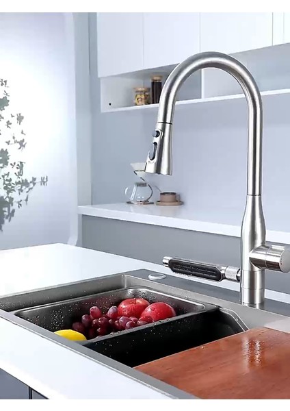 Akıllı Eviye ve Spiralli Batarya Seti SS304 75X45X22CM T.410 indirimleri