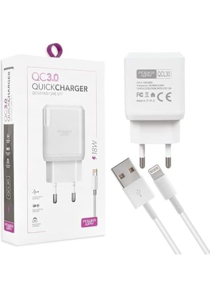 Iphone 18W Hızlı Şarj Lightning Şarj Cihazı (Kablo Dahil) fiyatları